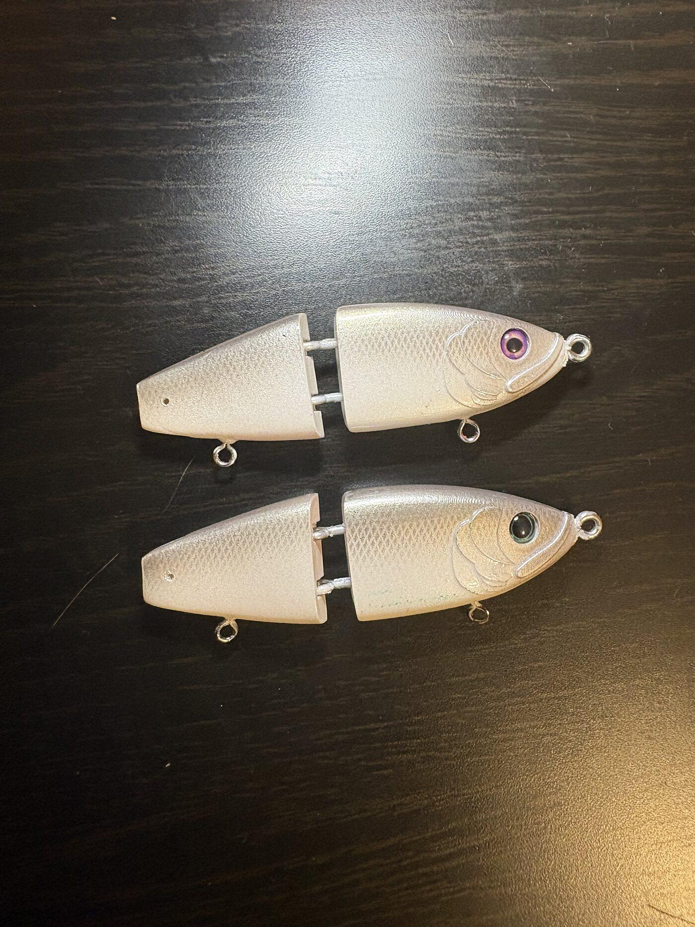 Two raw Cabretta Kidd bodies before paint